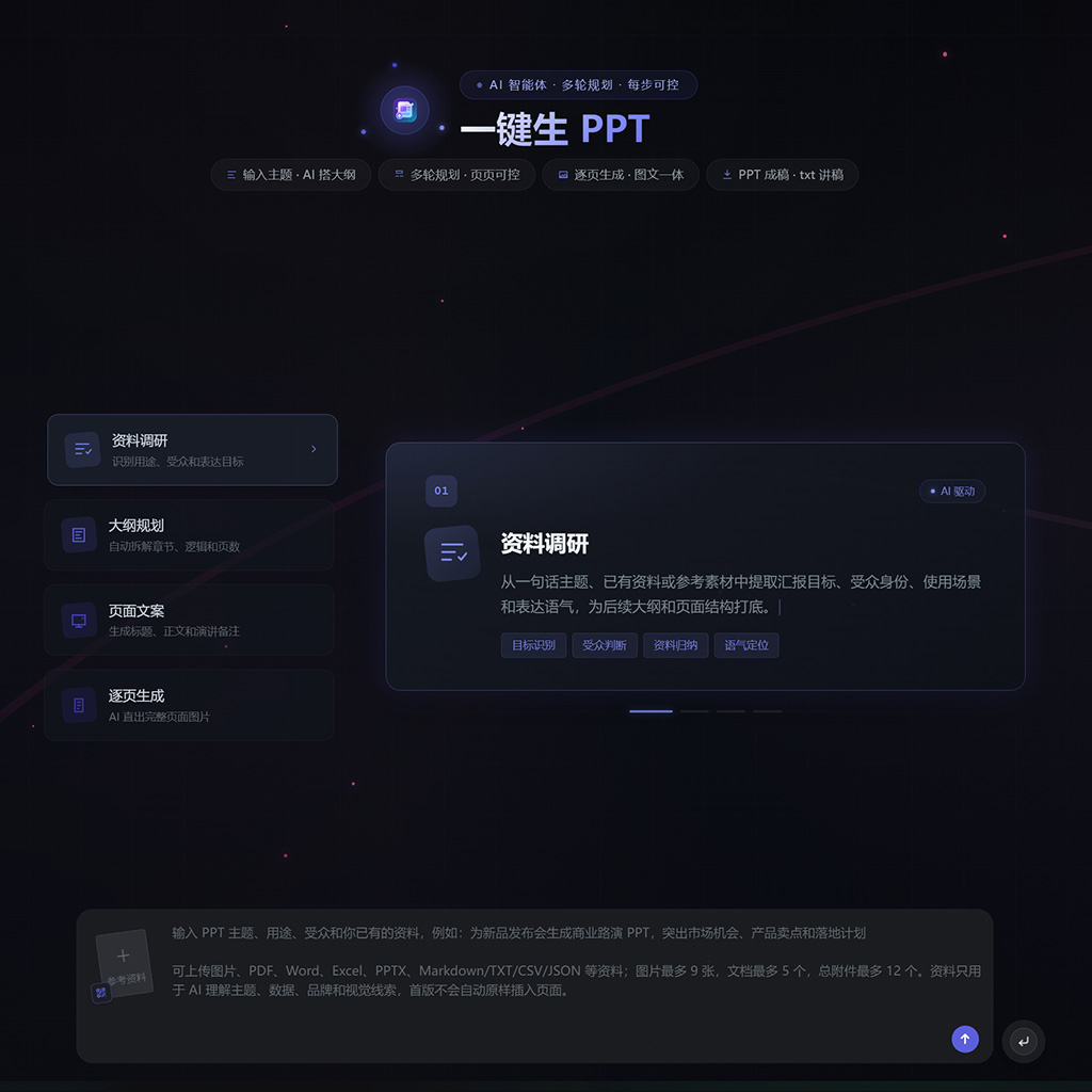 一键生PPT与文档制作